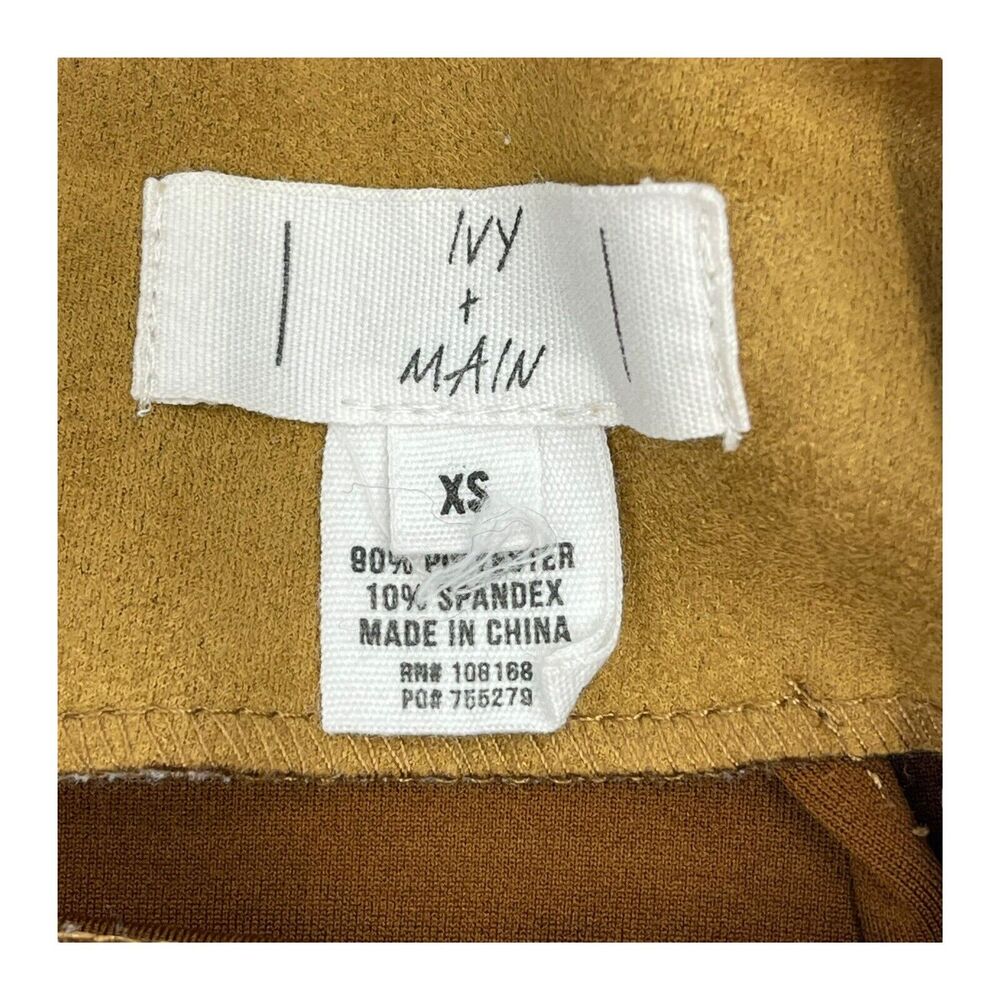 Ivy & Main Mini Skirt Solid Brown Women’s Size XS - Picture 2 of 6